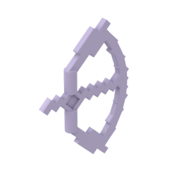 Weapon Bow and Arrow, Blocky #18792 Lavender