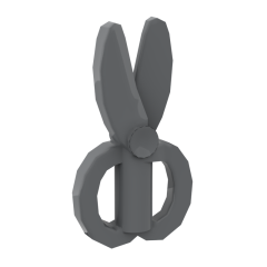 Scissors W. 3.2 Shaft #18920 Dark Bluish Gray Gobricks