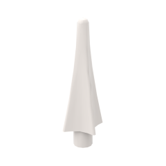 Weapon Spear Tip with Fins #24482 White