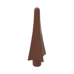 Weapon Spear Tip with Fins #24482 Reddish Brown