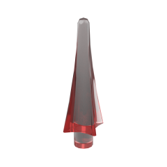 Weapon Spear Tip with Fins #24482 Trans-Red