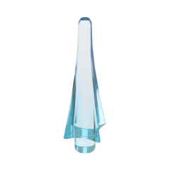 Weapon Spear Tip with Fins #24482 Trans-Light Blue
