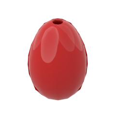Food Egg with 1.5mm Hole #24946 Red 1/2 KG