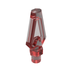 Weapon Pike / Spear Tip #27257 Trans-Red