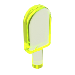 Food Popsicle / Lollipop #30222 Trans Neon Green