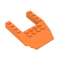 Wedge Sloped 6 x 8 Cutout #32084 Orange