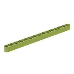 Technic Beam 1 x 15 Thick #32278 Lime