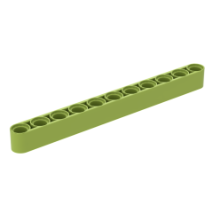 Technic Beam 1 x 11 Thick #32525 Lime