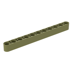 Technic Beam 1 x 11 Thick #32525 Olive Green
