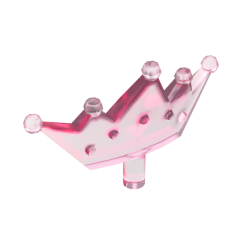 Headwear Accessory Crown / Tiara #33322 Trans-Dark Pink