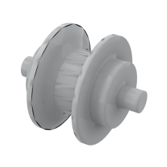 Wheel Centre Small with Stub Axles (Pulley Wheel) #3464 Light Bluish Gray