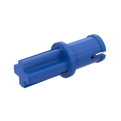 Technic Axle 1L With Pin Without Friction Ridges Lengthwise #3749 Blue