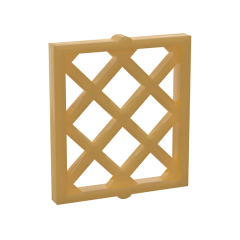 Bars For Window 1 x 2 x 2 #38320 Pearl Gold