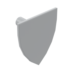 Minifig Shield Triangular #3846 Light Bluish Gray