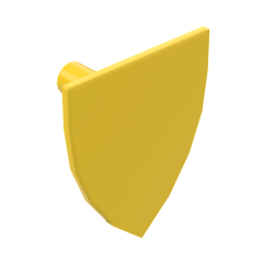 Minifig Shield Triangular #3846 Yellow