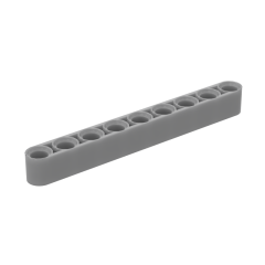 Technic Beam 1 x 9 Thick #40490 Flat Silver