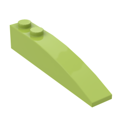 Brick Curved 6 x 1 #41762 Lime