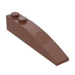 Brick Curved 6 x 1 #41762 Reddish Brown 10 pieces