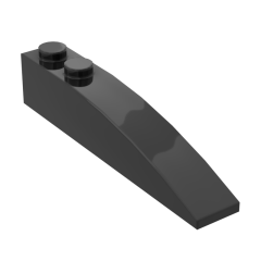 Brick Curved 6 x 1 #41762 Black 10 pieces