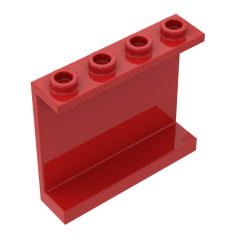 Wall Element 1 x 4 x 3 #4215 Red
