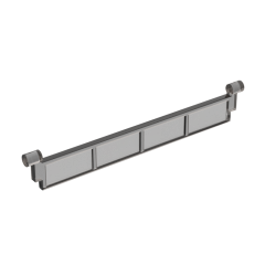Garage Roller Door Section without Handle #4218 Trans-Black
