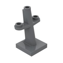 Boat, Mast 2 x 2 x 3 Inclined with Stud on Top and Two Sides #4289 Dark Bluish Gray 1/2 KG