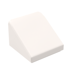 Slope 30 1 x 1 x 2/3 (Cheese Slope) #50746 White