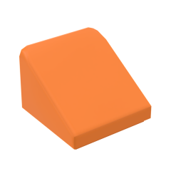 Slope 30 1 x 1 x 2/3 (Cheese Slope) #50746 Orange