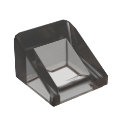 Slope 30 1 x 1 x 2/3 (Cheese Slope) #50746 Trans-Black
