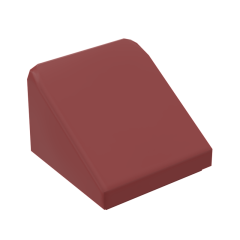 Slope 30 1 x 1 x 2/3 (Cheese Slope) #50746 Dark Red