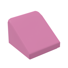 Slope 30 1 x 1 x 2/3 (Cheese Slope) #50746 Dark Pink