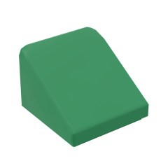 Slope 30 1 x 1 x 2/3 (Cheese Slope) #50746 Green