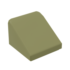 Slope 30 1 x 1 x 2/3 (Cheese Slope) #50746 Olive Green