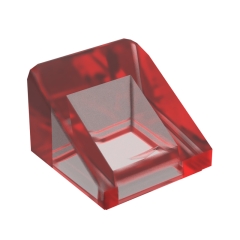 Slope 30 1 x 1 x 2/3 (Cheese Slope) #50746 Trans-Red