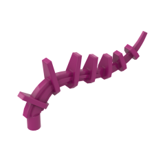 Plant / Creature Body Part, Vine / Tail / Tentacle / Bionicle Spine, Spiky #55236 Magenta