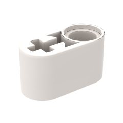 Technic Beam 1 x 2 Thick with Pin Hole and Axle Hole #60483 White