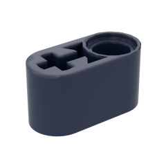 Technic Beam 1 x 2 Thick with Pin Hole and Axle Hole #60483 Dark Blue