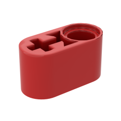 Technic Beam 1 x 2 Thick with Pin Hole and Axle Hole #60483 Red