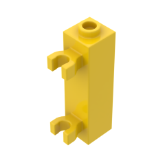 Brick Modified 1 x 1 x 3 With 2 Clips Vertical (Undetermined Stud Type) #60583