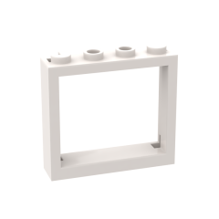Window 1 x 4 x 3 - No Shutter Tabs #60594 White