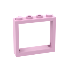 Window 1 x 4 x 3 - No Shutter Tabs #60594 Bright Pink