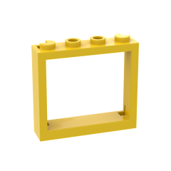 Window 1 x 4 x 3 - No Shutter Tabs #60594 Yellow