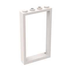 Door Frame 1 x 4 x 6 With 2 Holes On Top And Bottom #60596 White