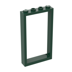 Door Frame 1 x 4 x 6 With 2 Holes On Top And Bottom #60596 Dark Green