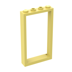 Door Frame 1 x 4 x 6 With 2 Holes On Top And Bottom #60596 Bright Light Yellow