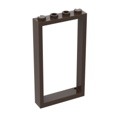 Door Frame 1 x 4 x 6 With 2 Holes On Top And Bottom #60596 Dark Brown