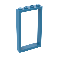 Door Frame 1 x 4 x 6 With 2 Holes On Top And Bottom #60596 Dark Azure