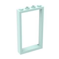 Door Frame 1 x 4 x 6 With 2 Holes On Top And Bottom #60596 Light Aqua