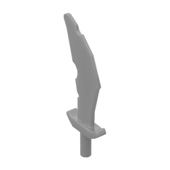 Weapon Sword / Scimitar Notched Blade #60752 Flat Silver Bulk 1 KG