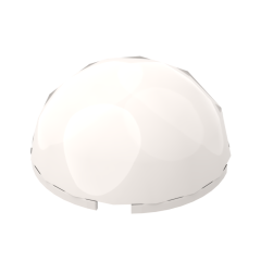 Dome Hemisphere 4 x 4 #86500 White 10 pieces